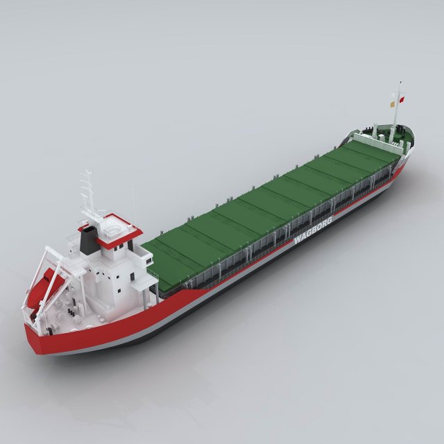 transport freighter 34961 3D Модель .c4d .max .obj .3ds .fbx .stl .blend 