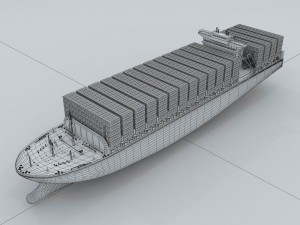transport freighter 58537 3D 模型