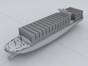 transport freighter 58537 3D Model
