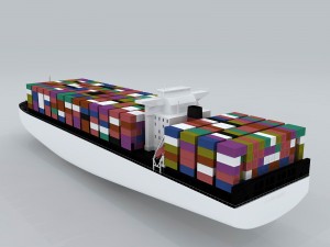 transport freighter 58537 3D 模型