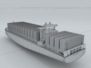 transport freighter 58537 3D 模型