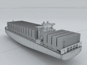 transport freighter 58537 3D Model