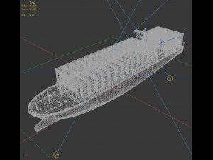 transport freighter 58537 3D 模型
