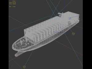 transport freighter 58537 3D Model