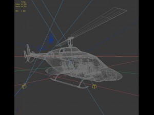 transport helicopter Modello 3D