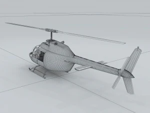 transport helicopter 75533 3D Model