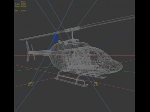 transport helicopter 75533 3D Model