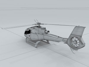 transport helicopter 75534 3D Model