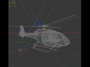 transport helicopter 75534 3D Model