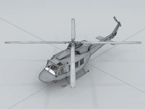 transport helicopter 75536 3D Model
