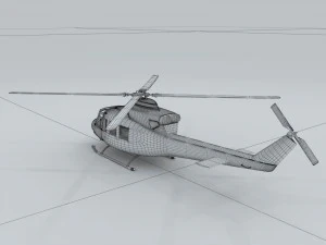 transport helicopter 75536 3D Model