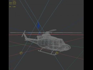 transport helicopter 75536 3D Model