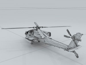 transport helicopter 76665 3D Model