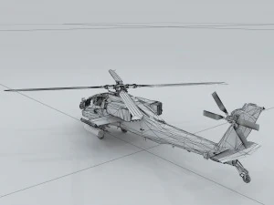 transport helicopter 76665 3D Model