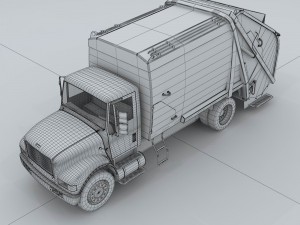 transport refuse removal vehicles 58521 Modello 3D