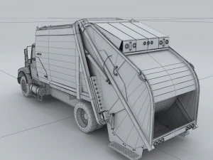 transport refuse removal vehicles 58521 3D Model