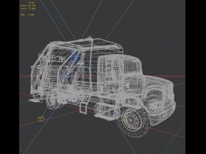 transport refuse removal vehicles 58521 Modello 3D