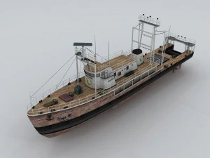transport ship 89384 3D Model