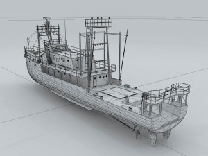transport ship 89384 3D Model