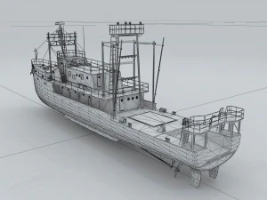 transport ship 89384 3D Model