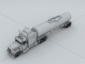 transport tanker 36020 3D Модель