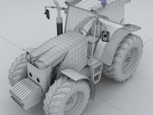 transport tractor Modelo 3D