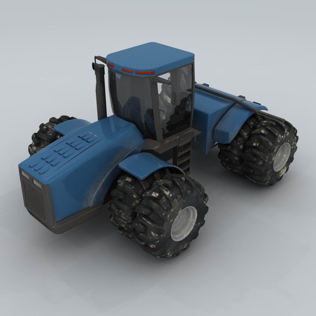 transport tractor 3 3D Model .c4d .max .obj .3ds .fbx .stl .blend 