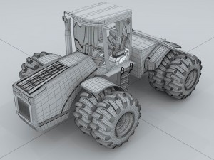 transport tractor 3 3D Model