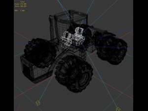 transport tractor 3 3D Model