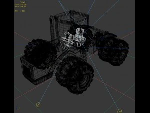 transport tractor 3 3D Model
