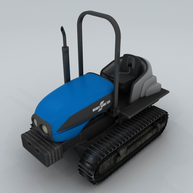 transport tractor 4 3D 模型 .c4d .max .obj .3ds .fbx .stl .blend 