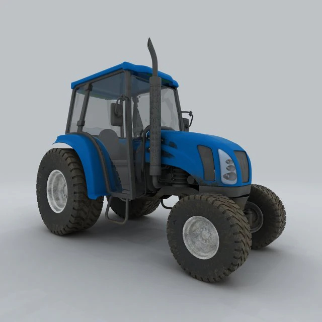 transport tractor 6 3D Model .c4d .max .obj .3ds .fbx .stl .blend