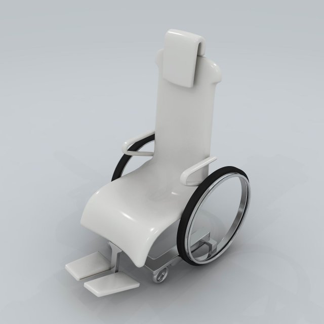 transport wheelchair d8104 Modello 3D .c4d .max .obj .3ds .fbx .stl .blend 