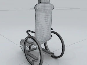 transport wheelchair d8104 3D Model