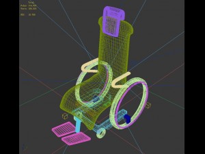 transport wheelchair d8104 Modello 3D