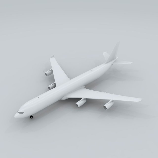 transportation - aircraft 02 Modello 3D .c4d .max .obj .3ds .fbx .stl .blend