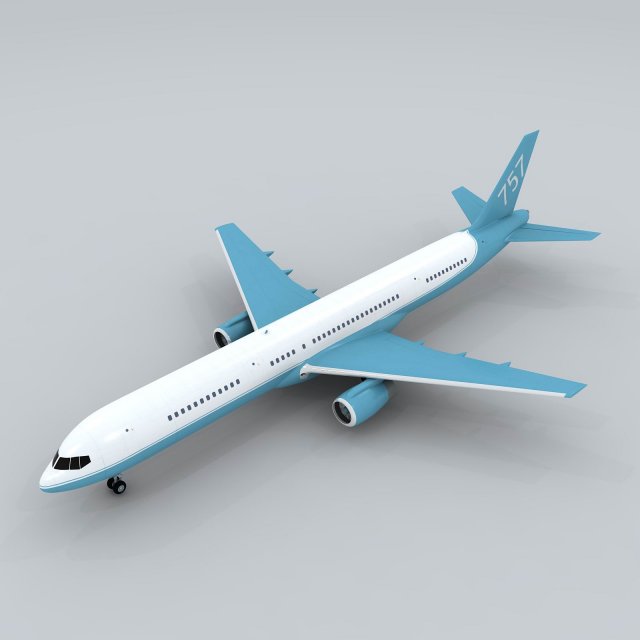 transportation - aircraft 03 3D Model .c4d .max .obj .3ds .fbx .stl .blend