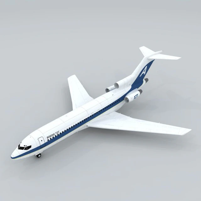 transportation - aircraft 07 3D Model .c4d .max .obj .3ds .fbx .stl .blend 