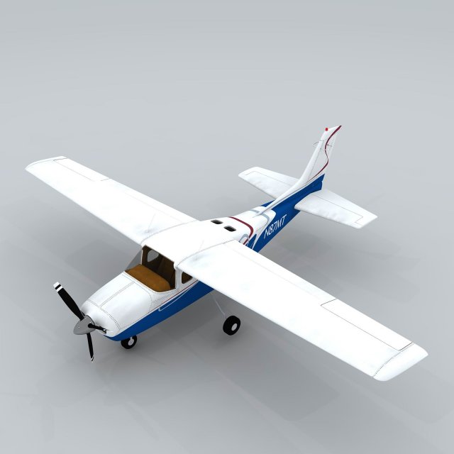 transportation - aircraft 08 Modelo 3D .c4d .max .obj .3ds .fbx .stl .blend 