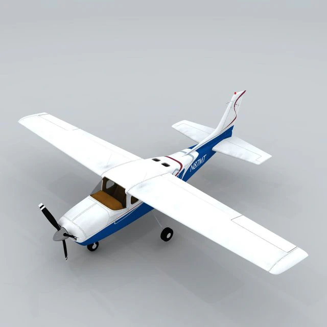 transportation - aircraft 08 3D Model .c4d .max .obj .3ds .fbx .stl .blend