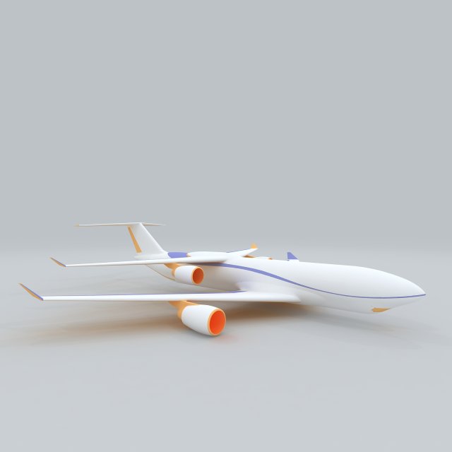 transportation - aircraft 13 3D-Modell .c4d .max .obj .3ds .fbx .stl .blend 