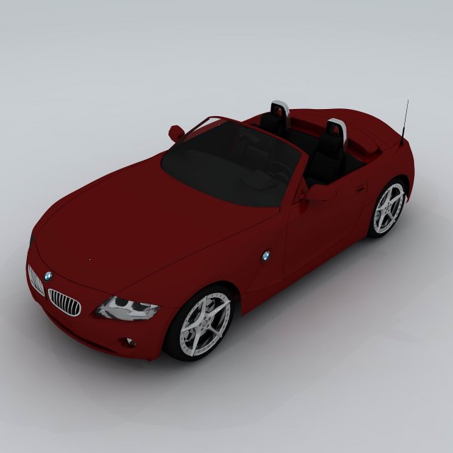 transportation - bmw car 01 z4 Modelo 3D .c4d .max .obj .3ds .fbx .stl .blend 