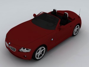transportation - bmw car 01 z4 3D Model