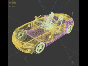 transportation - bmw car 01 z4 Modelo 3D