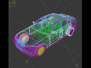 transportation - bmw car 05 3D Model