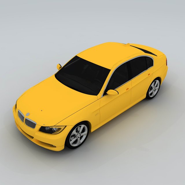 transportation - bmw car 07 3D 模型 .c4d .max .obj .3ds .fbx .stl .blend 