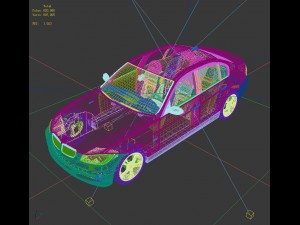 transportation - bmw car 07 3D 模型