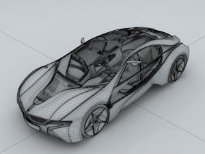 transportation - bmw car i8 3Dモデル
