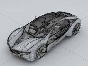 transportation - bmw car i8 3D Model