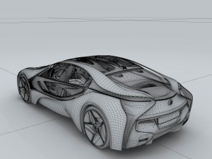 transportation - bmw car i8 3Dモデル